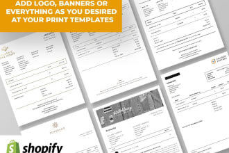 create custom shopify invoice or packing slip template in order printer