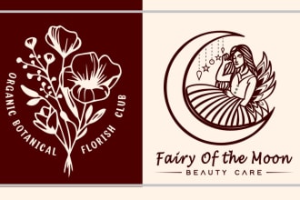 create modern minimalist professional cosmetics logo design