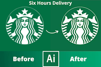 trace logo and image sketch to vector, vector tracing