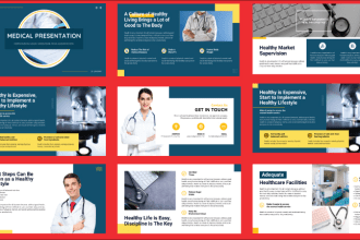 create powerpoint presentation, business, educational and medical presentation