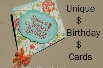 make kite design birthday cards