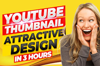 design a viral amazing youtube thumbnail in 3 hours