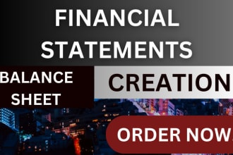 prepare balance sheet and financial statements for your business