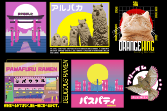 design you japanese theme poster