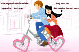 draw you and your partner in a Romantic way
