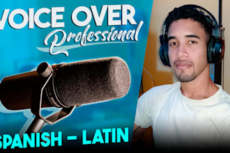 record male voice over in spanish for proyect