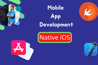 develop native ios app with swift, objective c, swiftui