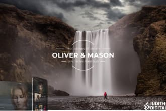 design photography, portfolio website with online booking