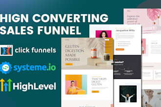 design clickfunnel lead magnet, membership, product launch, webinar sales funnel