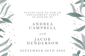 design a invitation card