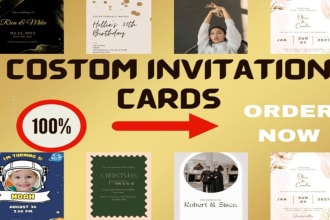 make invitation cards video for anniversary, award baby shower wedding occasions