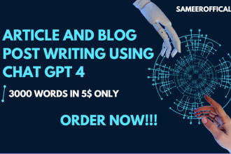 do top notch chat gpt article writing