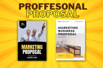 design a professional proposal and annual report