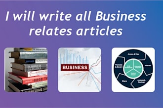 write business related articles for you