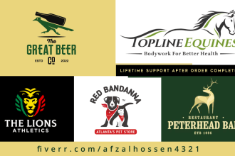 do animal logo, horse, cat, dog, pet, or redesign