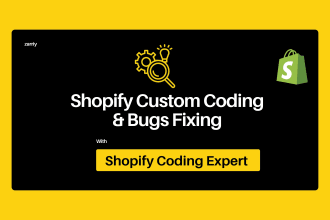 do shopify custom coding, bug fix,and liquid coding, theme customization