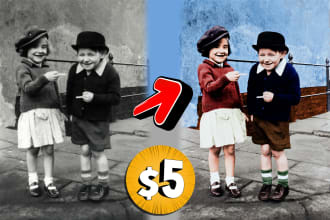 colorize, retouch, upscale and enhance your old photos