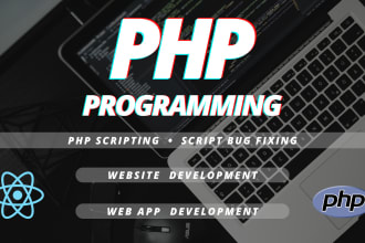 write PHP scripts and make full PHP websites and web apps