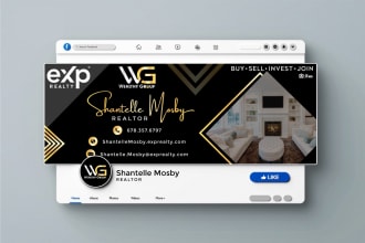 do professional facebook, social media banner, logo design