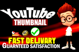 design attractive youtube thumbnails within 2 hours