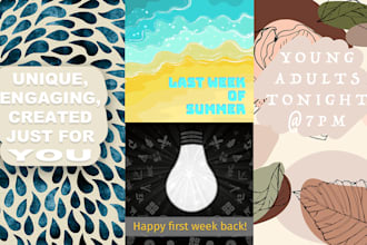 create 4 weeks of instagram content and schedule