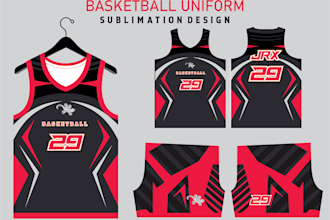 design custom jersey for the basketball team
