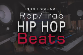 produce professional custom rap,trap,hip hop beats for you
