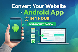 convert your website to android app with monetization in 1 hour