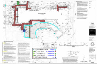 provide detailed concrete cost estimate and takeoff in short time period