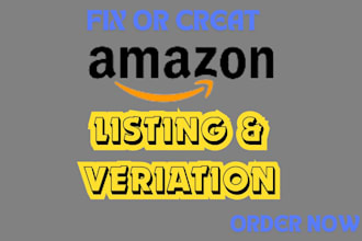 creat or fix amazon product variation, flat file  parent child listing