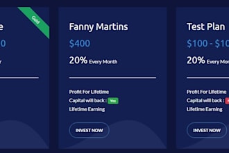 build your investment website