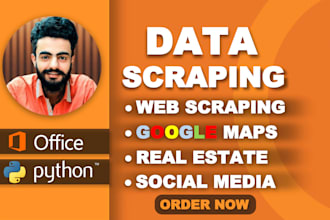 do data scraping, web scraping and google maps scraping