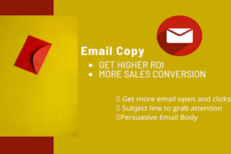 write email copy as copywriting expert