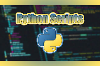 create your scripts in python