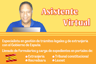 asistente virtual especialista en trámites y solicitudes