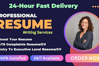 get you hired by 24h professional resume writing service