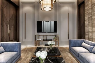 design your interior space and render in 3d