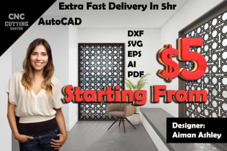 draw custom vector file for laser cutting dxf svg ai cdr pdf