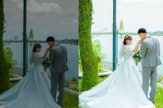do bulk wedding and event photo editing and retouching