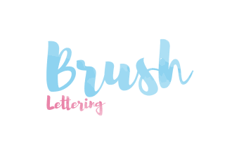 write your text or message in a brush lettering style