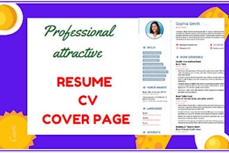 expert and professional CV writer and designer