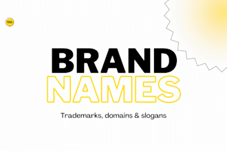 suggest brandable names for your startup