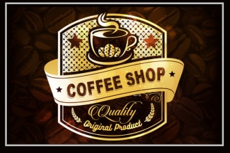 make creative cafe logo design with new concepts