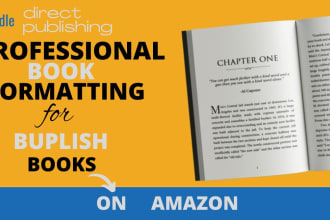 do  format your book for amazon KDP paperback and ingramspark