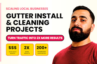 generate gutter cleaning and gutter installation leads for local contractors