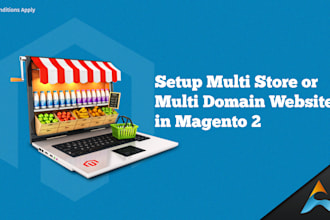 setup multi store or multi domain website in magento 2