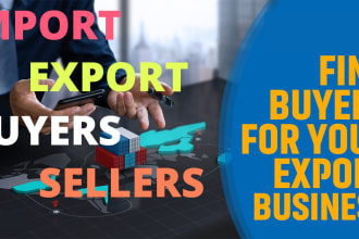 find buyers or importers of your product