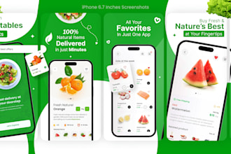 design app screenshots for play store and app store