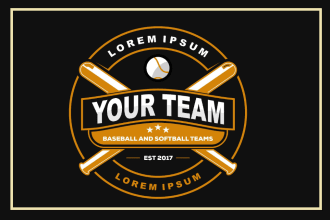 design beautiful baseball logo for your business