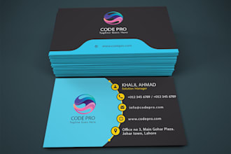 design professional double sided business card